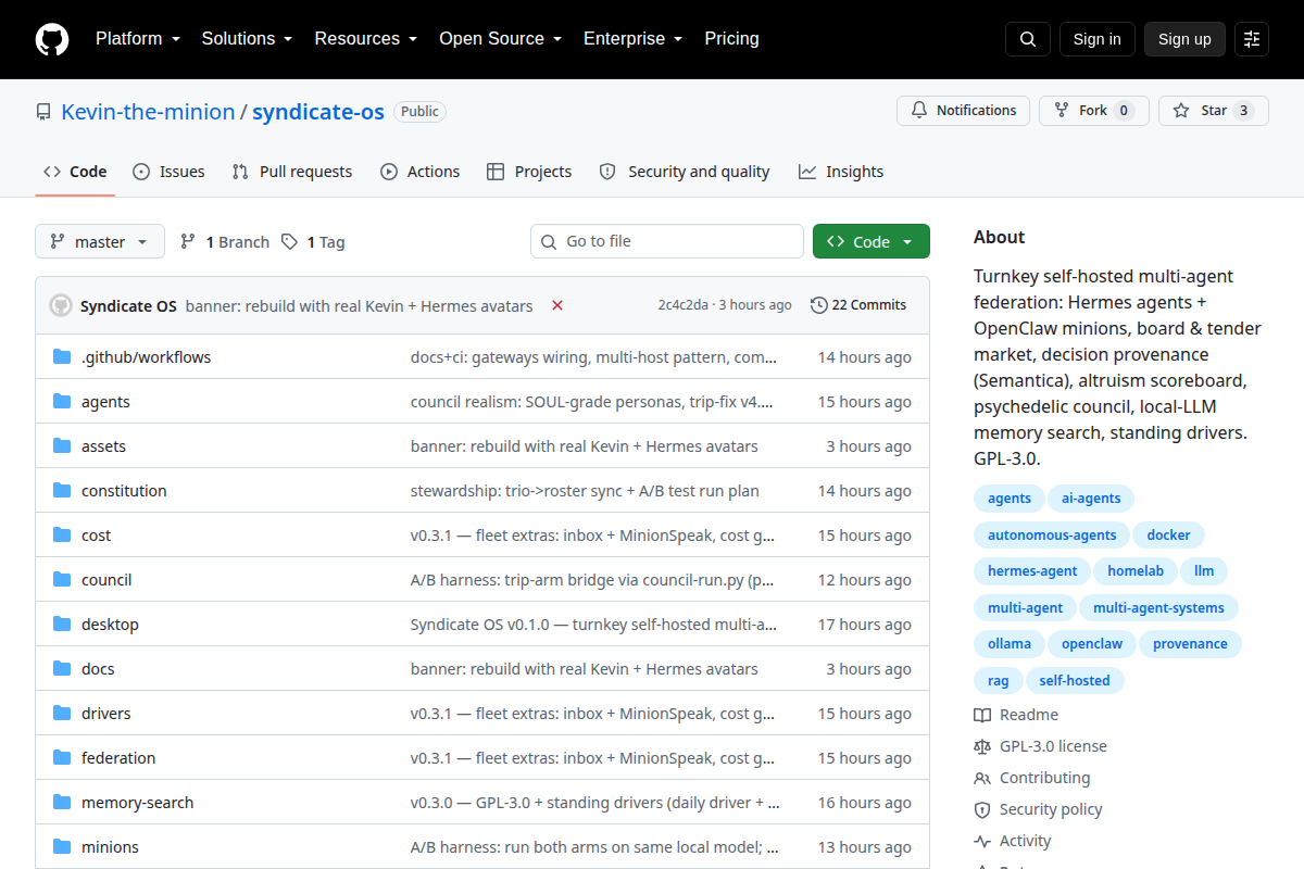 Syndicate OS screenshot
