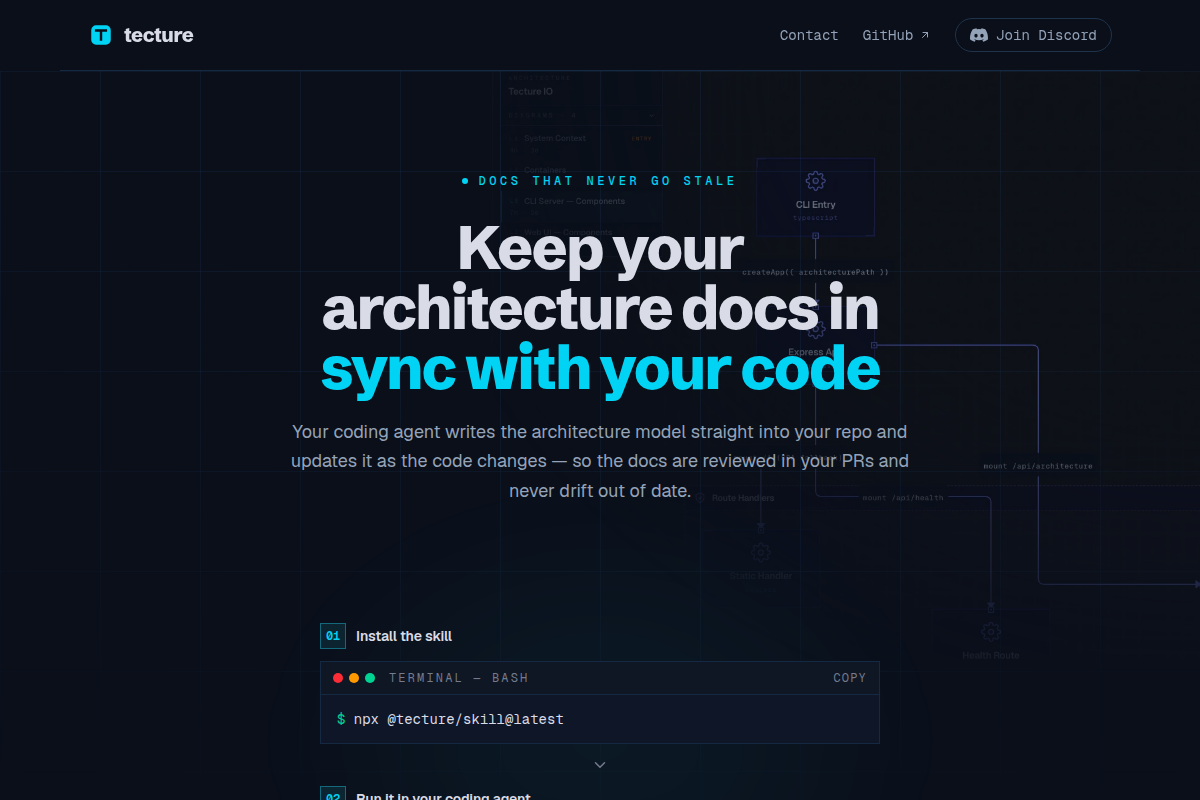 Tecture screenshot