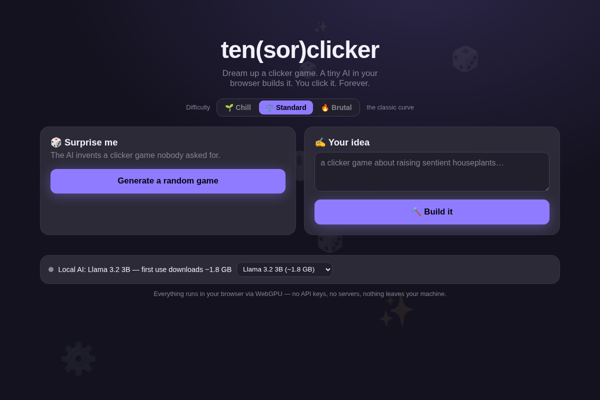 ten(sor)clicker screenshot