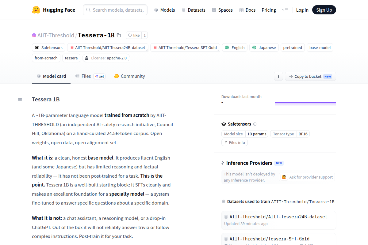 Tessera 1B screenshot