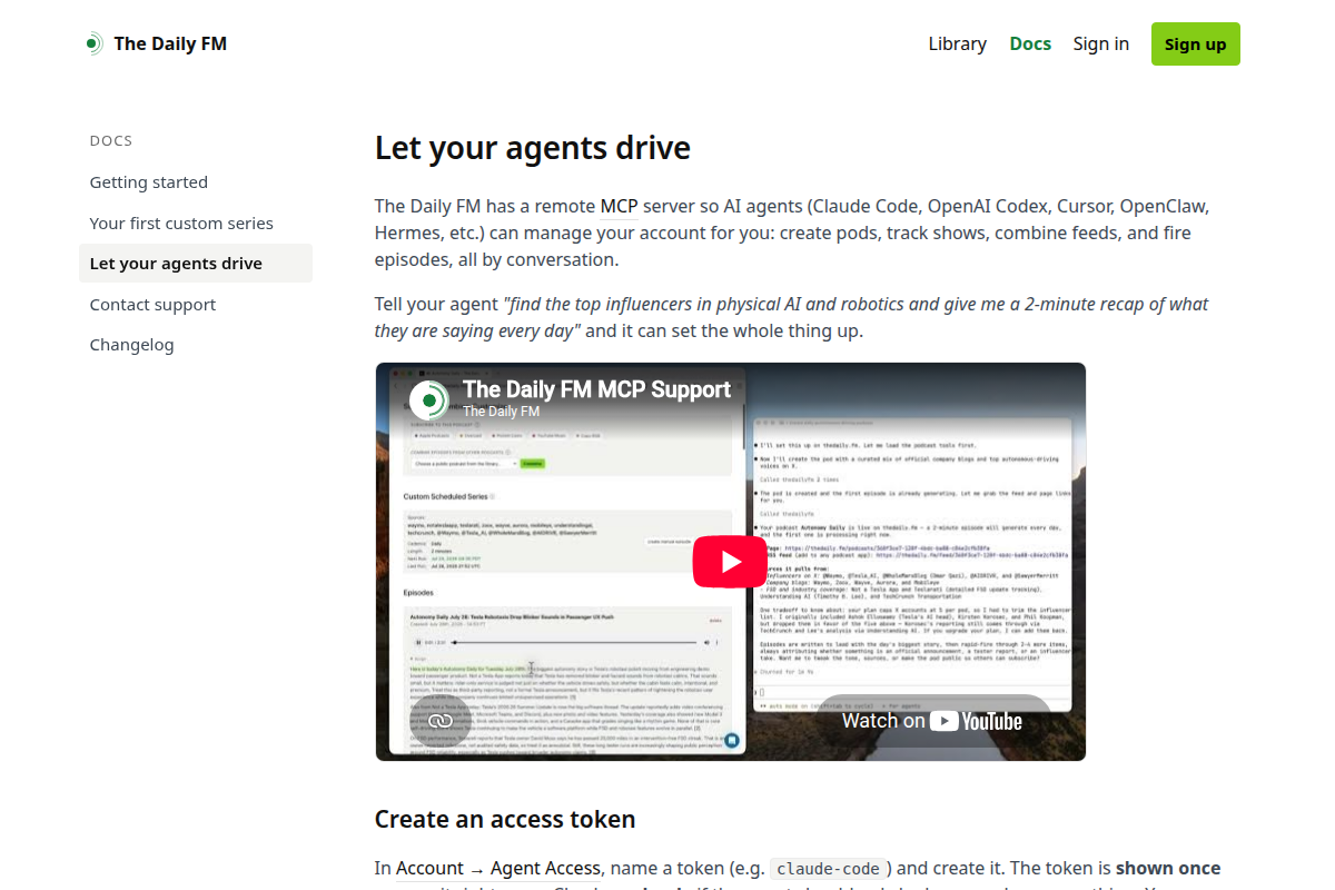 The Daily FM Agent Access screenshot