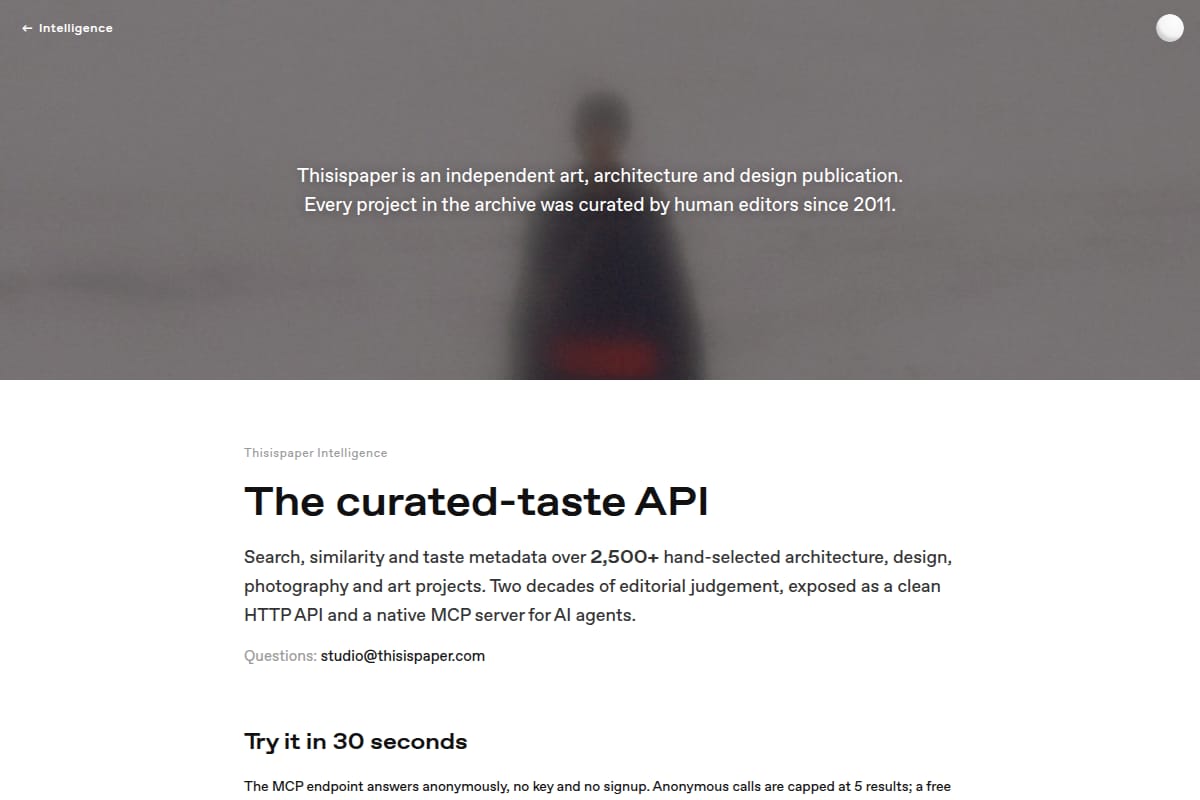 Thisispaper Intelligence API thumbnail