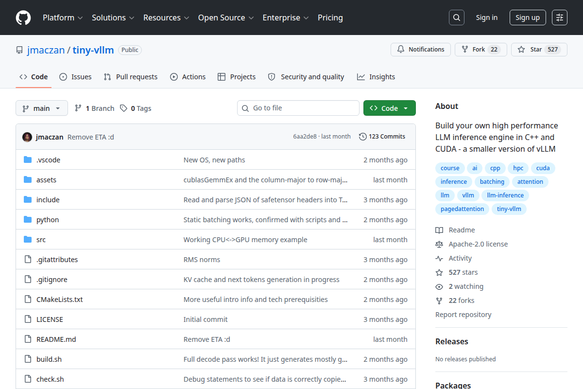 tiny-vllm screenshot