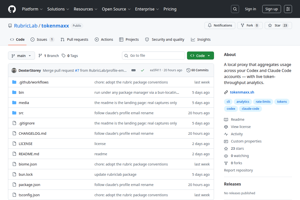 tokenmaxx screenshot