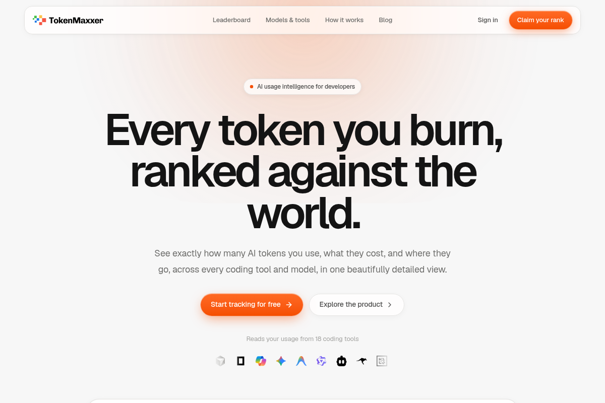 TokenMaxxer screenshot