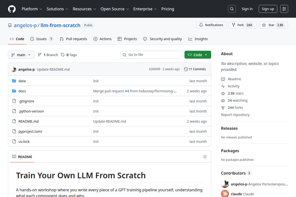 Train Your Own LLM from Scratch thumbnail