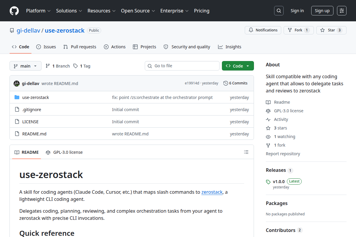 use-zerostack screenshot
