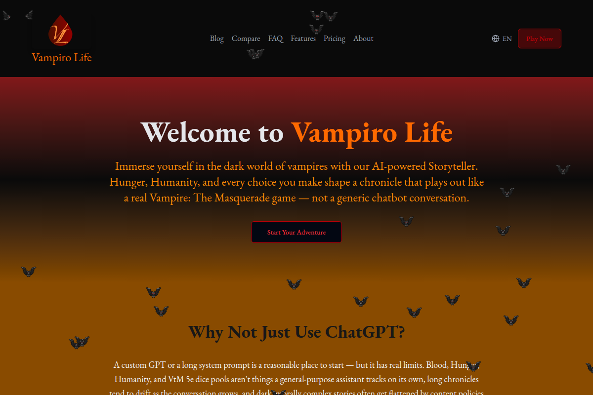 Vampiro Life screenshot