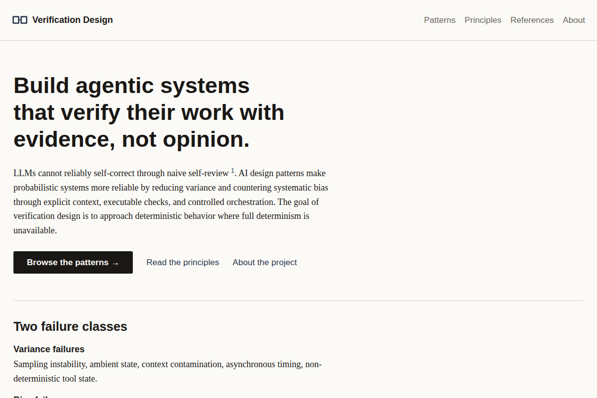 Verification Design screenshot