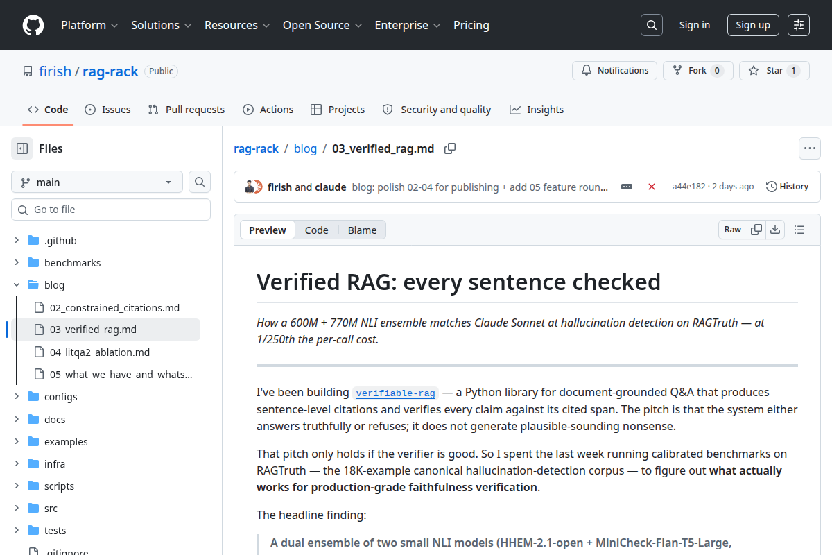 Verified RAG: every sentence checked screenshot