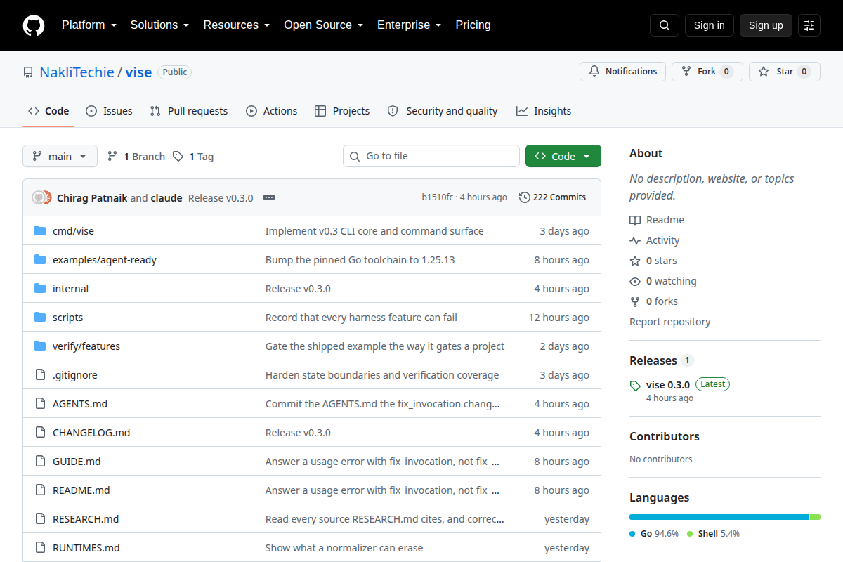vise screenshot