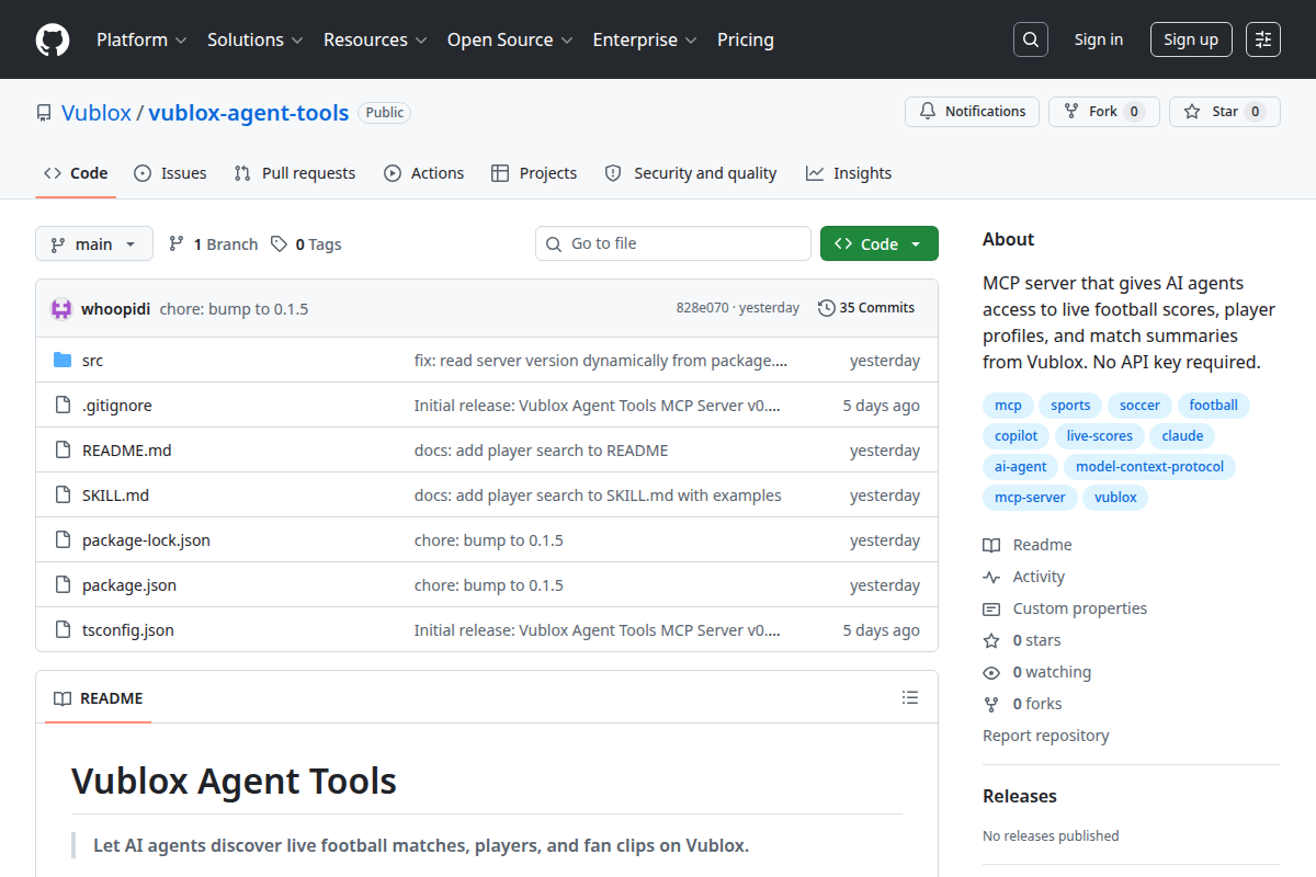 Vublox Agent Tools screenshot