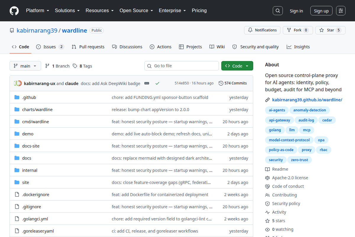Wardline screenshot