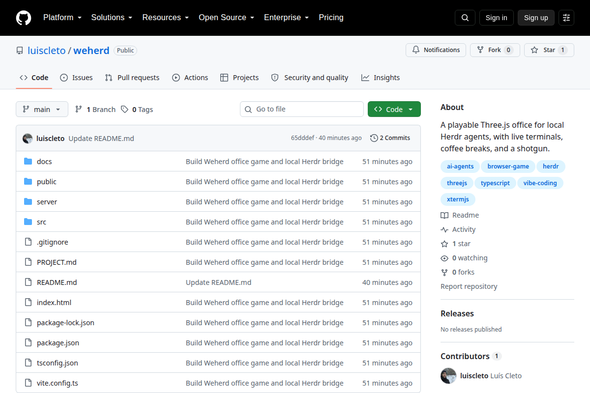 Weherd screenshot