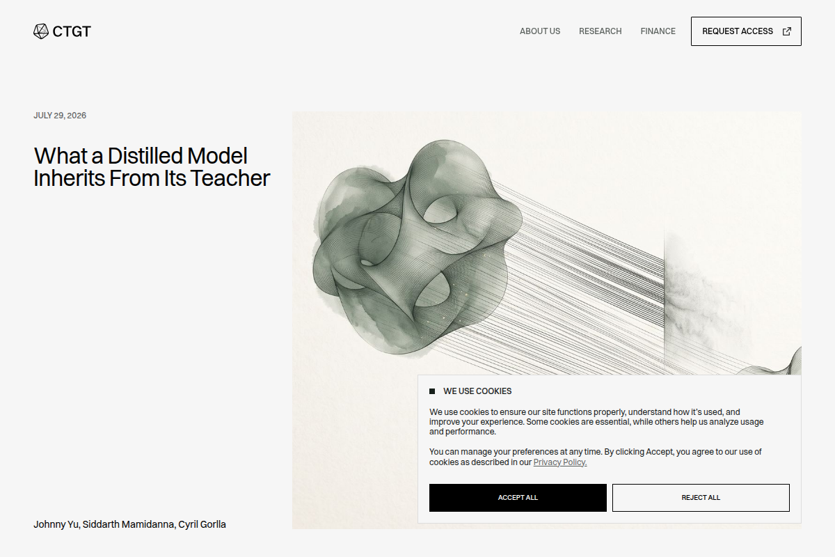 What a Distilled Model Inherits From Its Teacher screenshot