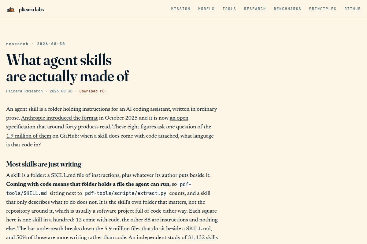 What agent skills are made of: programming languages thumbnail