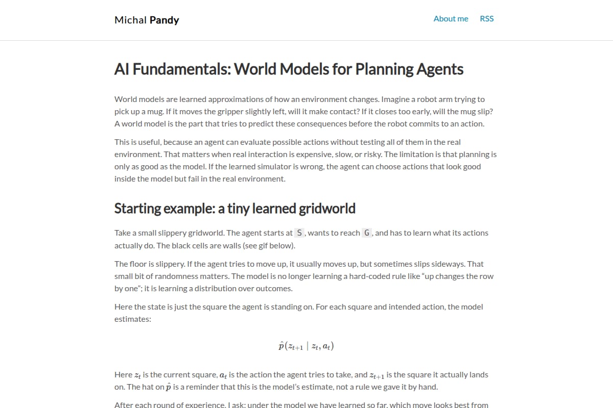 World Models for Planning Agents thumbnail