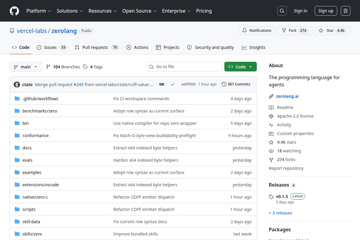 Zero – Programming Language for Agents thumbnail