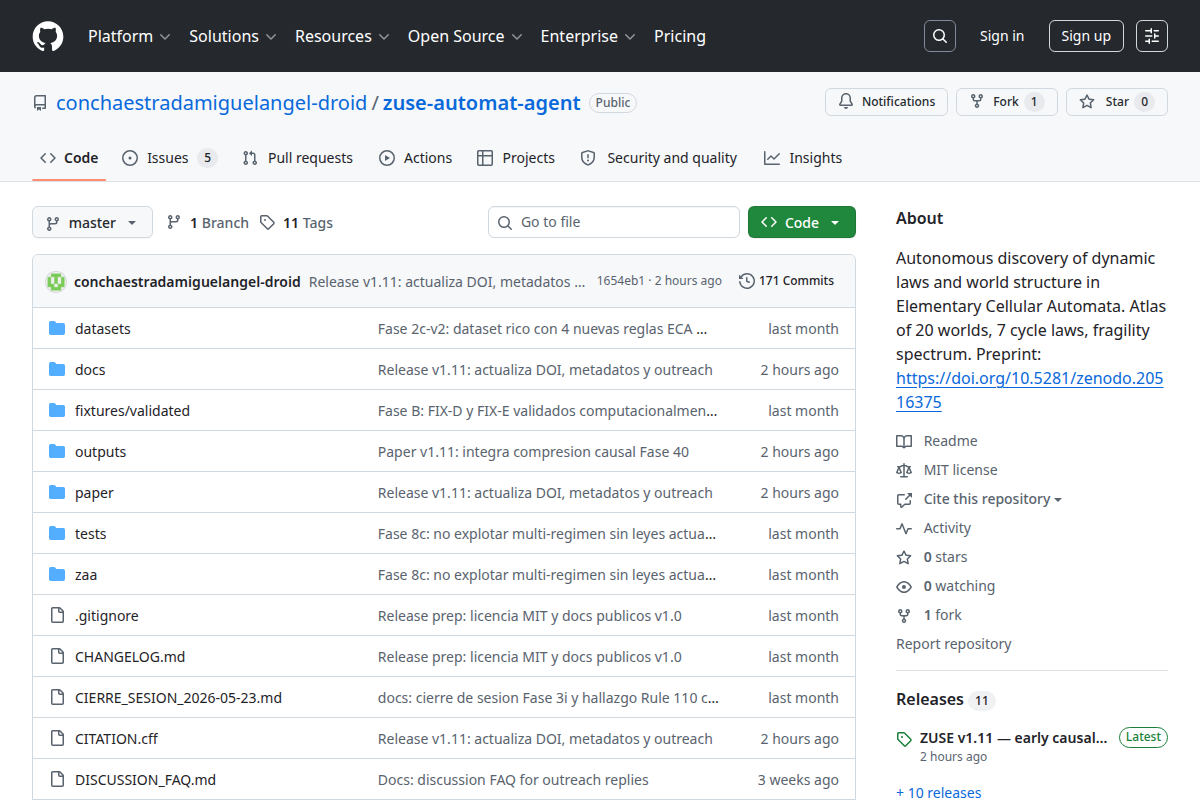 ZUSE Automat Agent screenshot